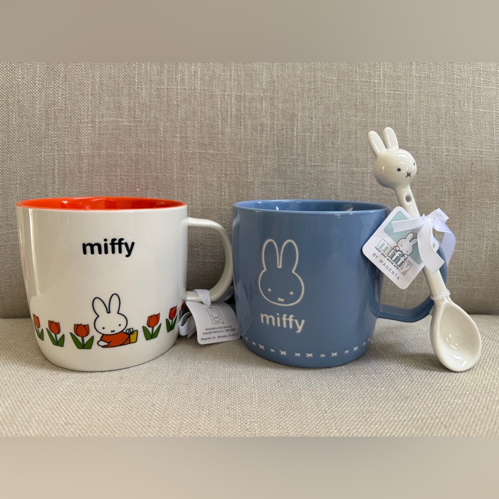 NWT. Miffy Set of Two Mugs, OS